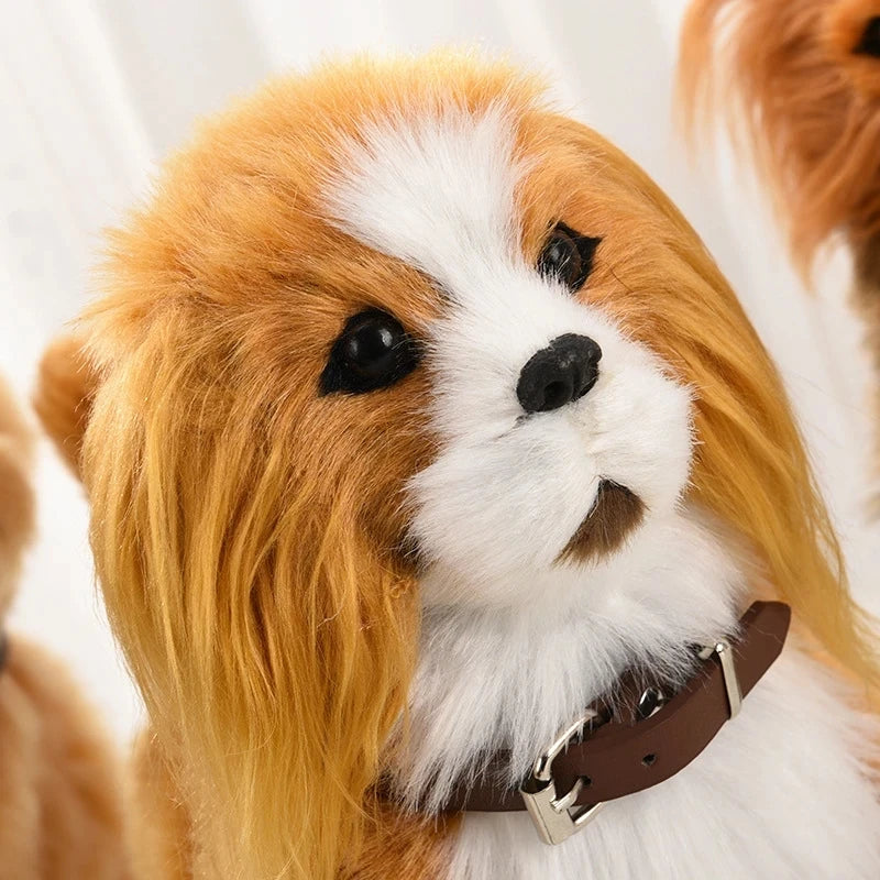Simulation Electric Dog Toy β Voice Control Plush Robot Pet with Music & Walking Features