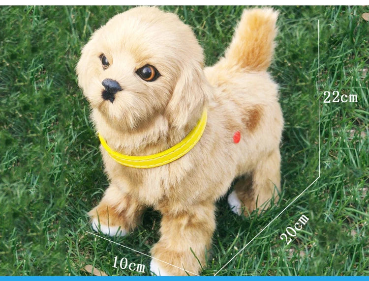 Simulation Electric Dog Toy β Voice Control Plush Robot Pet with Music & Walking Features