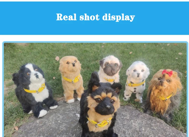 Simulation Electric Dog Toy β Voice Control Plush Robot Pet with Music & Walking Features