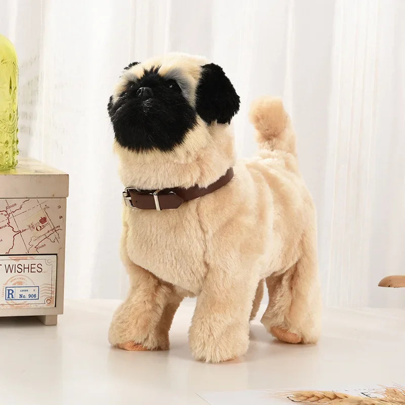 Simulation Electric Dog Toy β Voice Control Plush Robot Pet with Music & Walking Features