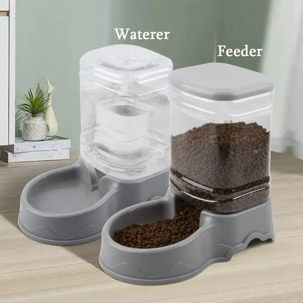Automatic Pet Feeder & Water Dispenser β 3.8L Large Capacity Food & Drink Bowl for Cats & Dogs