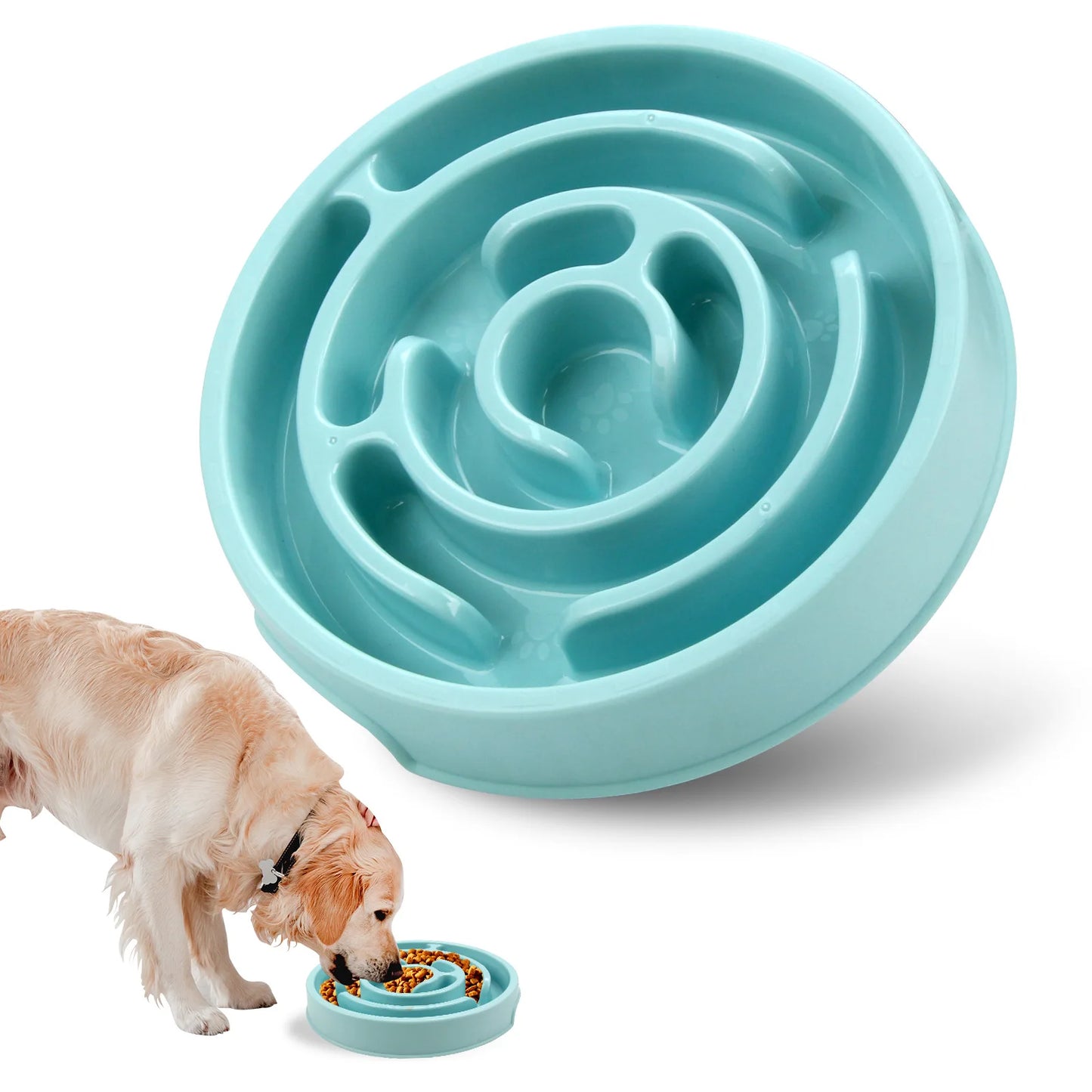 Pet Slow Food Bowl β Non-Slip Durable Feeder for Dogs & Cats | Improves Digestion