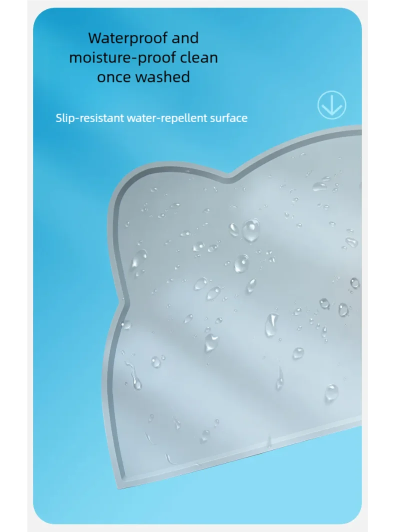 Silicone Pet Feeding Mat β Waterproof & Anti-Slip Food Bowl Placemat for Dogs & Cats