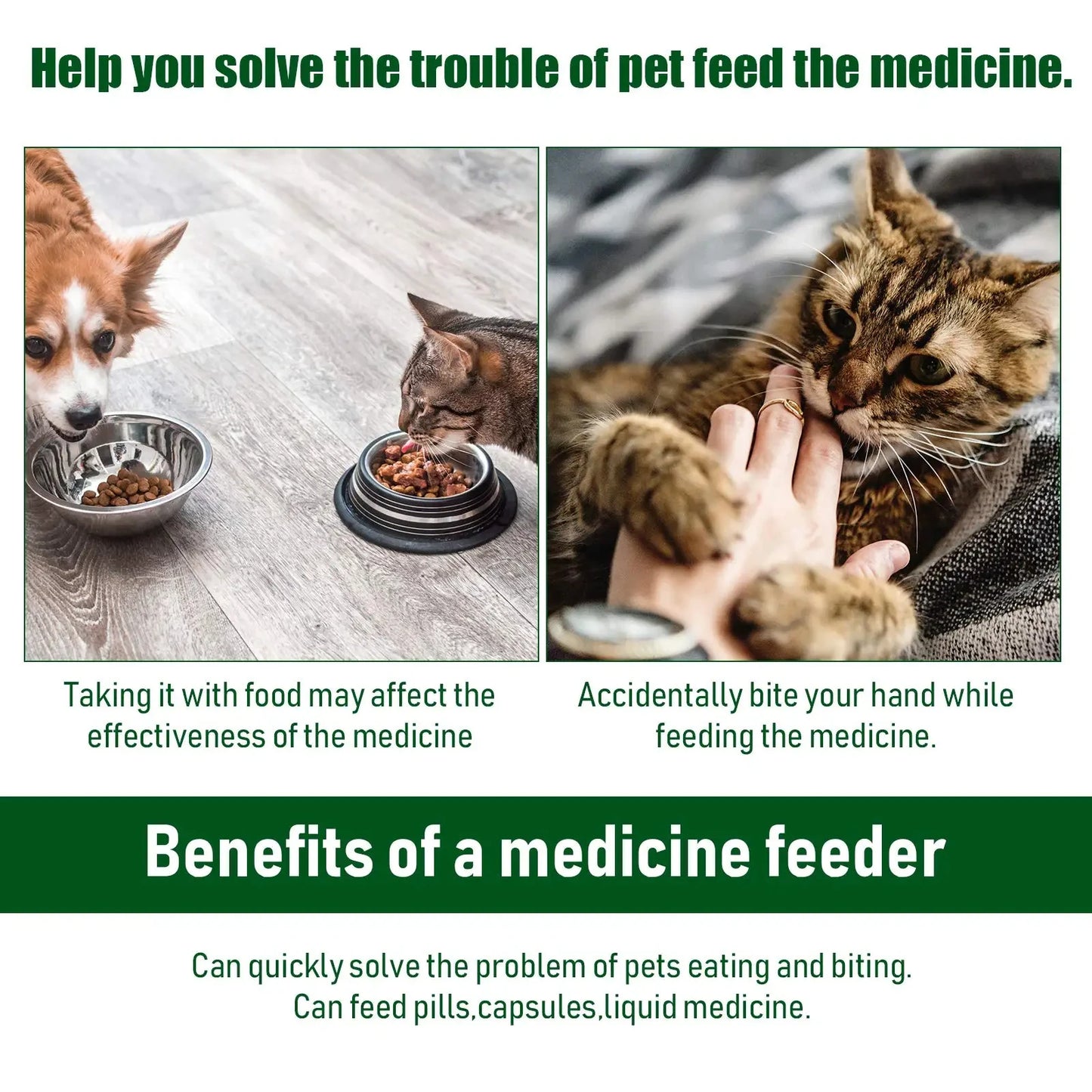 Pet Medicine Feeder – Pill & Capsule Dispenser Stick for Cats & Dogs
