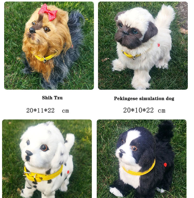 Simulation Electric Dog Toy β Voice Control Plush Robot Pet with Music & Walking Features