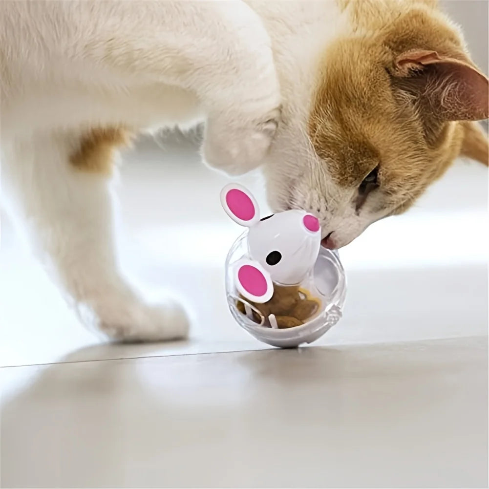 Pet Slow Feeder Toy – Interactive Tip-Over Training Ball for Dogs & Cats | Fun & Energy Release
