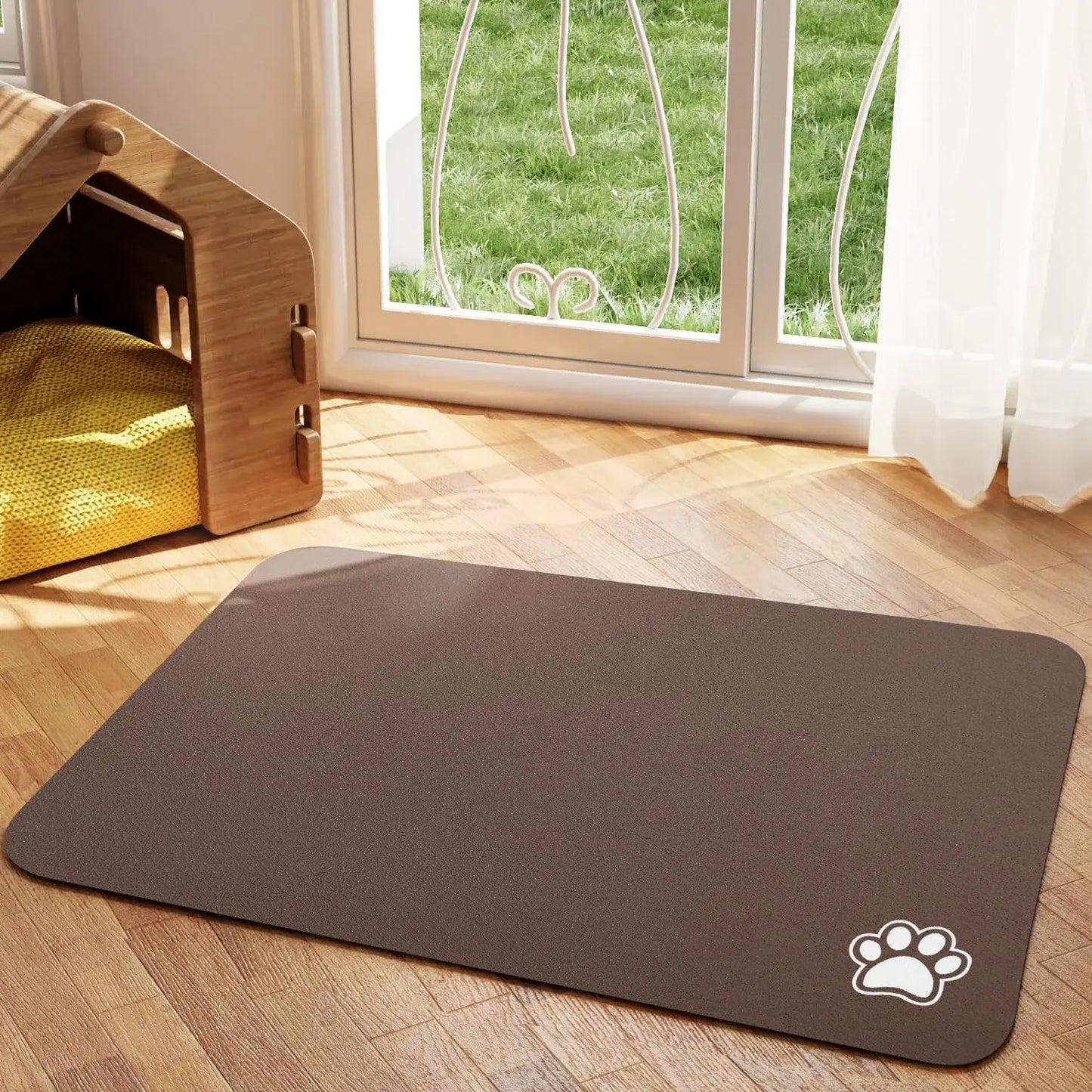 Absorbent Pet Feeding Mat β Quick-Dry Non-Slip Placemat for Dogs & Cats | Easy to Clean