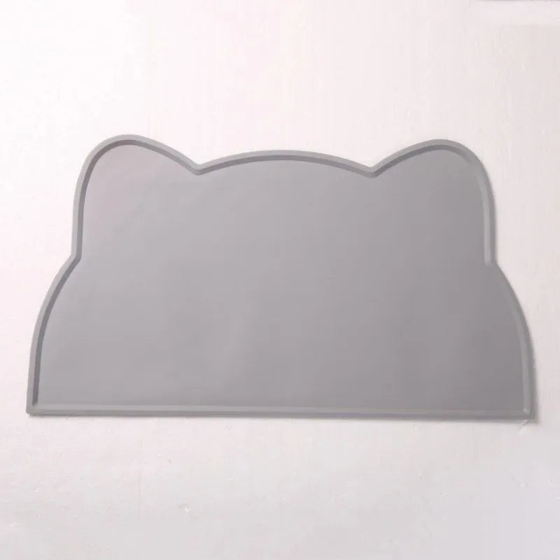 Silicone Pet Feeding Mat β Waterproof & Anti-Slip Food Bowl Placemat for Dogs & Cats