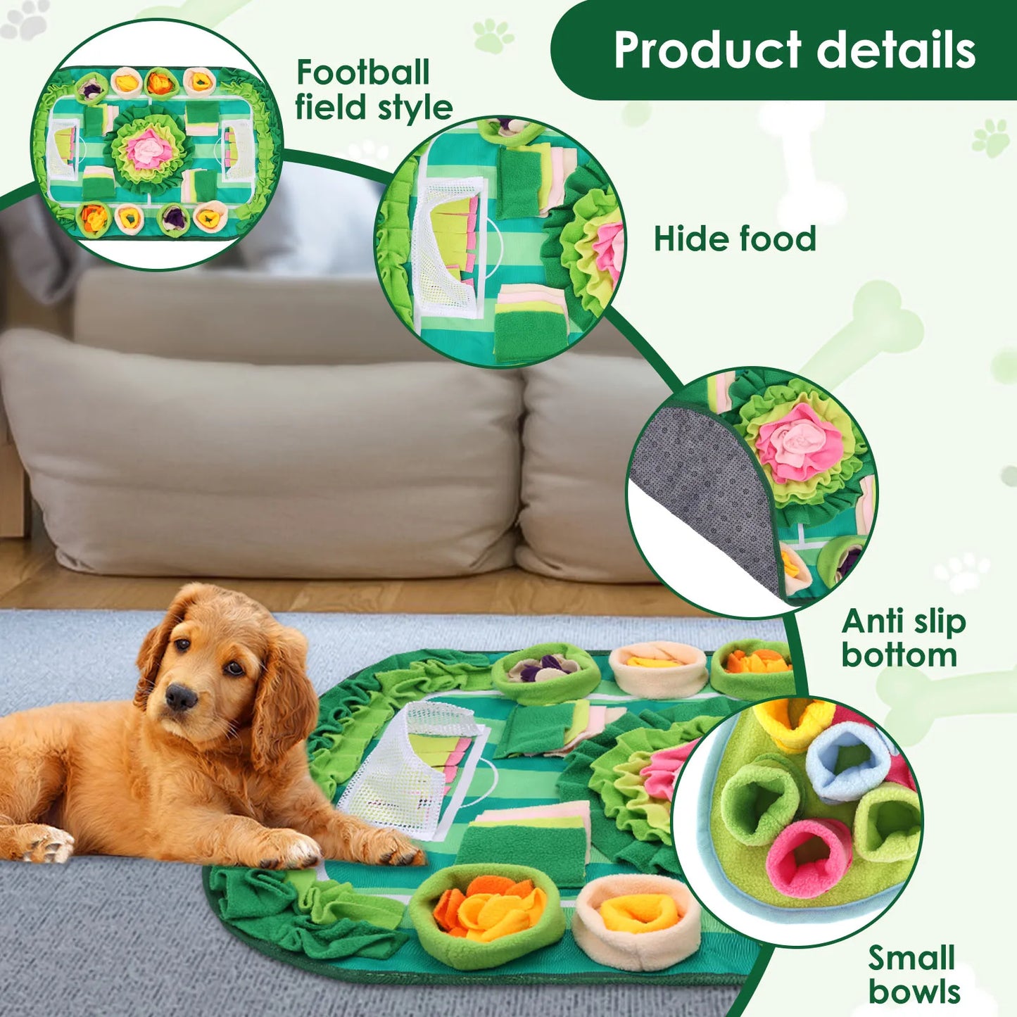 Pet Sniffing Mat β Interactive Slow Feeding Training Pad for Dogs, Cats & Small Pets
