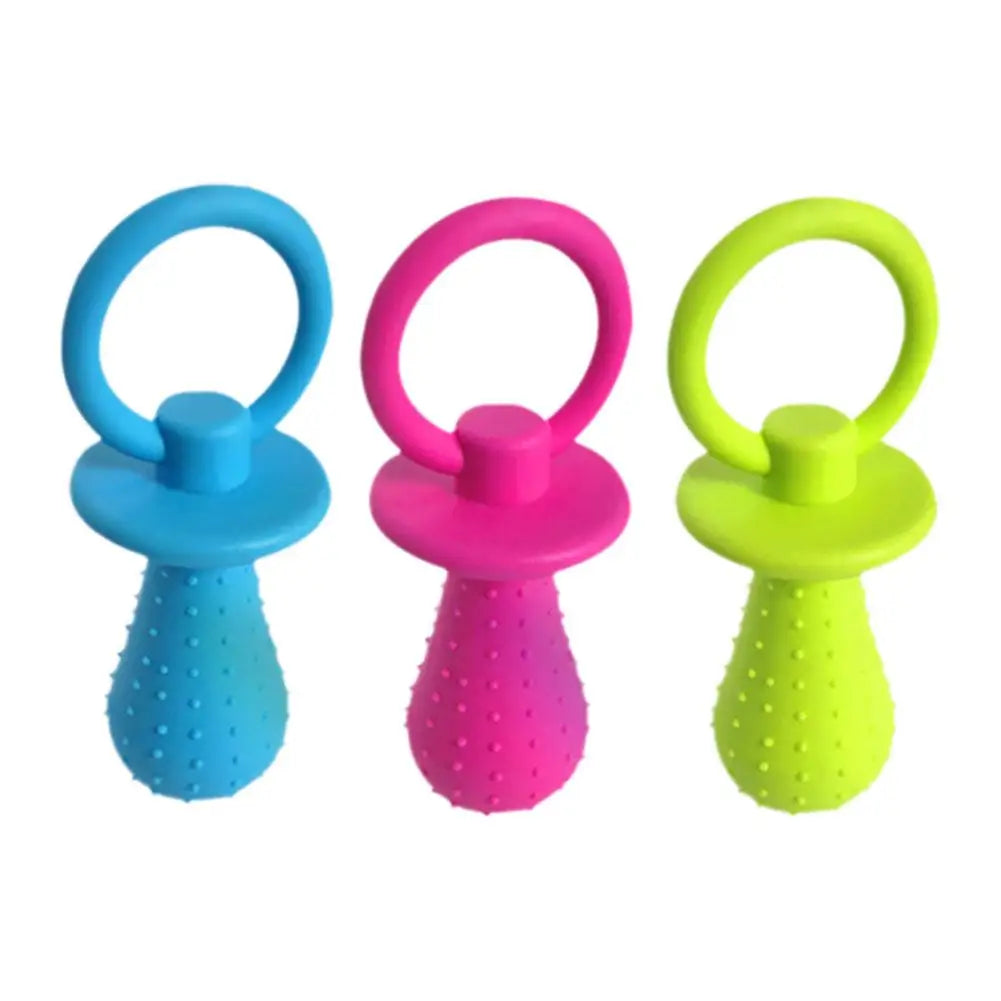 Pet Rubber Pacifier Chew Toy β Interactive Teething & Teeth Cleaning Toy for Dogs & Puppies