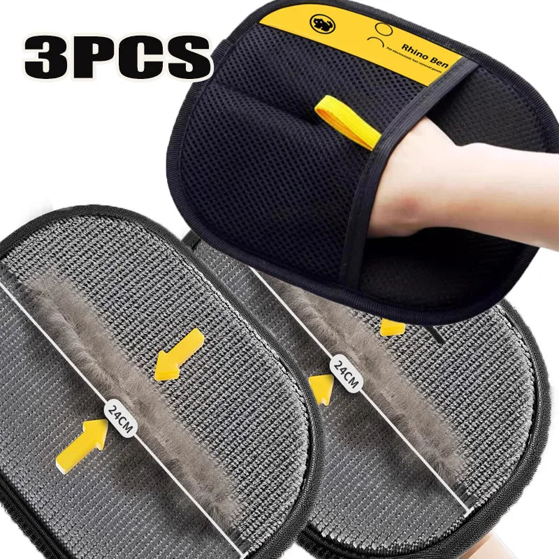 Pet Hair Cleaning Gloves β Double-Sided Multi-Functional Grooming & Shedding Tool