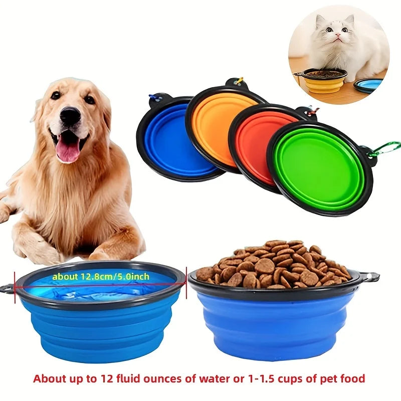 Collapsible Pet Travel Bowl β Portable Silicone Food & Water Bowl for Dogs & Cats