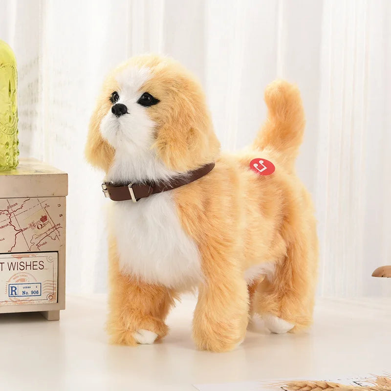 Simulation Electric Dog Toy β Voice Control Plush Robot Pet with Music & Walking Features