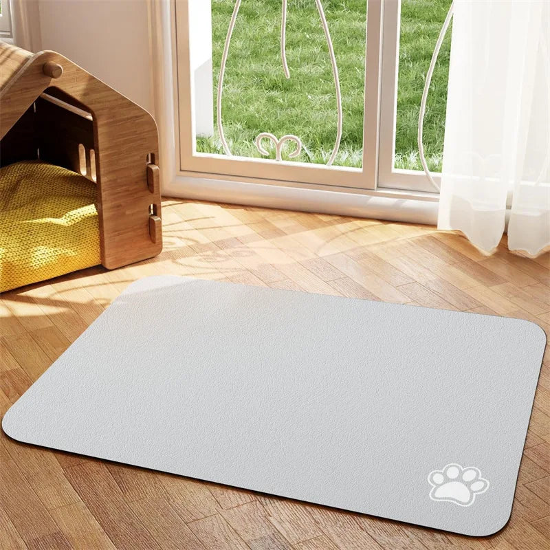 Absorbent Pet Feeding Mat β Quick-Dry Non-Slip Placemat for Dogs & Cats | Easy to Clean