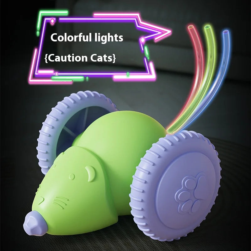 Rechargeable Electric Mouse Car β Interactive Smart Cat Toy with Obstacle Avoidance