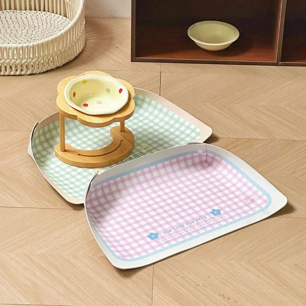 PU Leather Pet Feeding Mat β Waterproof & Anti-Slip Placemat for Dogs & Cats