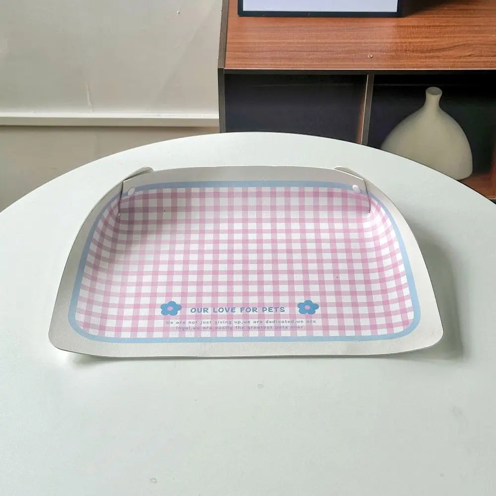 PU Leather Pet Feeding Mat β Waterproof & Anti-Slip Placemat for Dogs & Cats