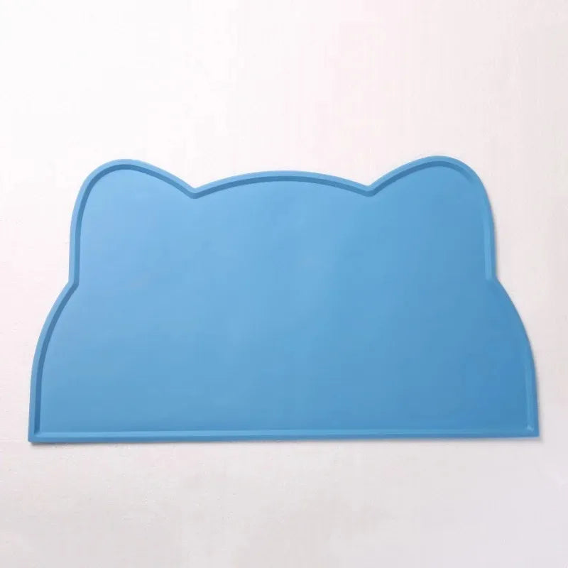 Silicone Pet Feeding Mat β Waterproof & Anti-Slip Food Bowl Placemat for Dogs & Cats
