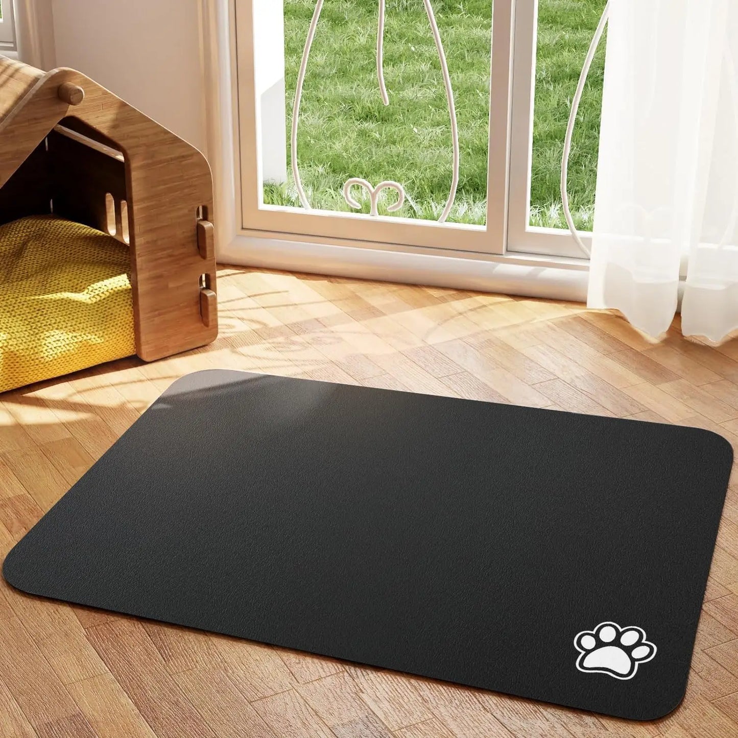 Absorbent Pet Feeding Mat β Quick-Dry Non-Slip Placemat for Dogs & Cats | Easy to Clean