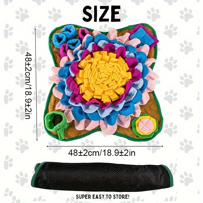 Pet Sniffing Training Mat β Interactive Slow Feeding Blanket for Dogs & Cats | Stress Relief & Educational Play