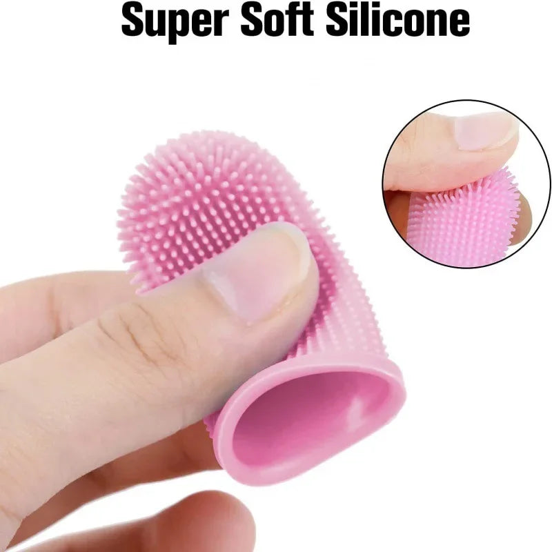 Pet Finger Toothbrush – Soft Silicone 360° Teeth Cleaning Brush for Dogs & Cats