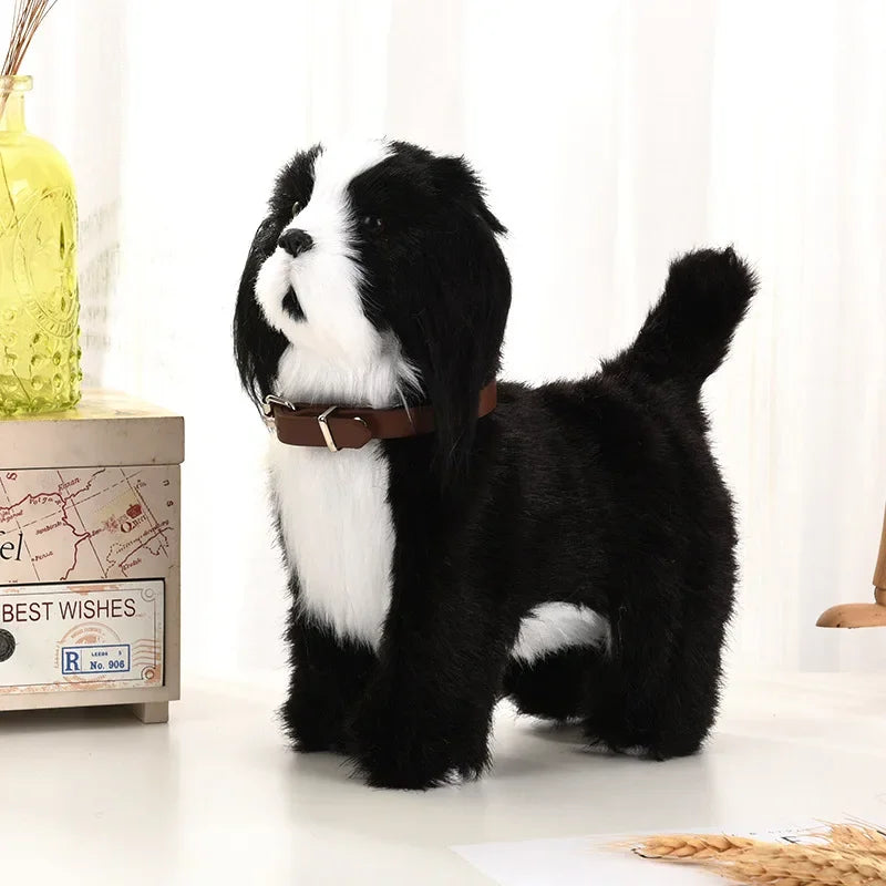 Simulation Electric Dog Toy β Voice Control Plush Robot Pet with Music & Walking Features