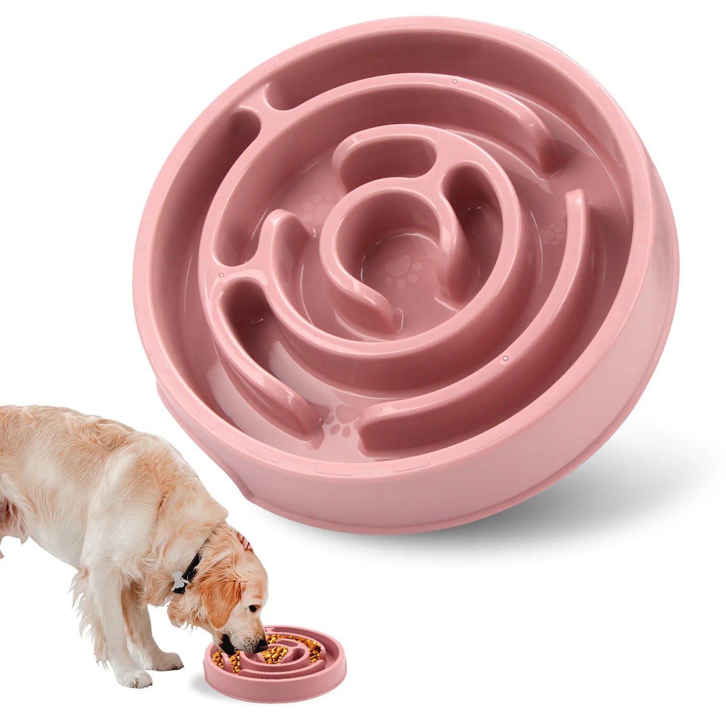 Pet Slow Food Bowl – Non-Slip Durable Feeder for Dogs & Cats | Improves Digestion