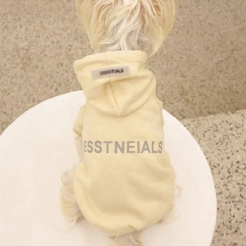 Pet Hoodie for Small Dogs – Warm Wool-Lined Sweatshirt for Autumn & Winter | Teddy, Schnauzer, Yorkshire