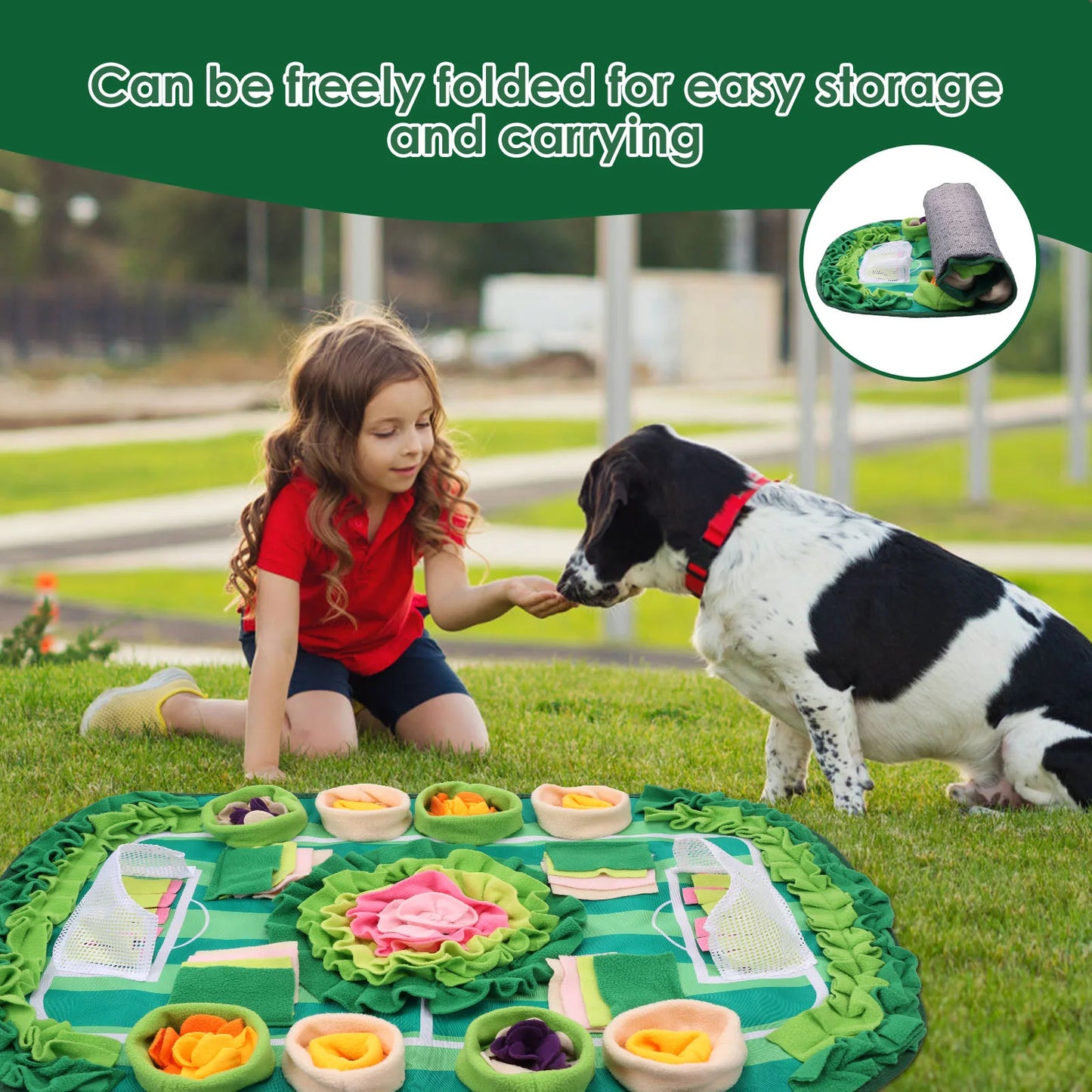 Pet Sniffing Mat – Interactive Slow Feeding Training Pad for Dogs, Cats & Small Pets