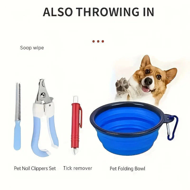 Pet First Aid Kit – Emergency Medical Supplies for Dogs & Cats | Home, Car & Travel Use