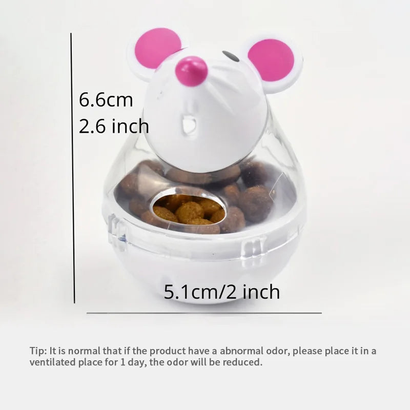 Pet Slow Feeder Toy – Interactive Tip-Over Training Ball for Dogs & Cats | Fun & Energy Release