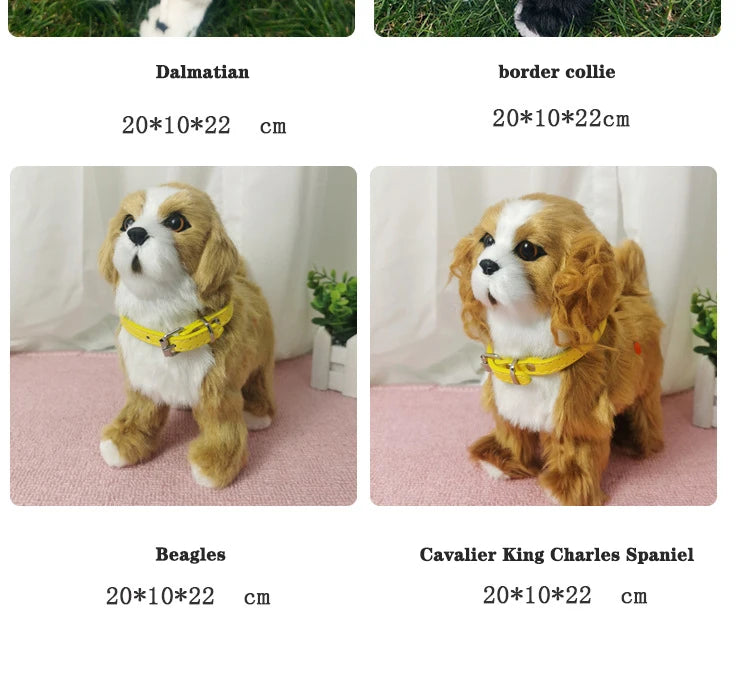 Simulation Electric Dog Toy – Voice Control Plush Robot Pet with Music & Walking Features