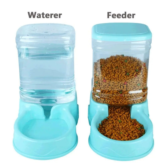 Automatic Pet Feeder & Water Dispenser – 3.8L Large Capacity Food & Drink Bowl for Cats & Dogs