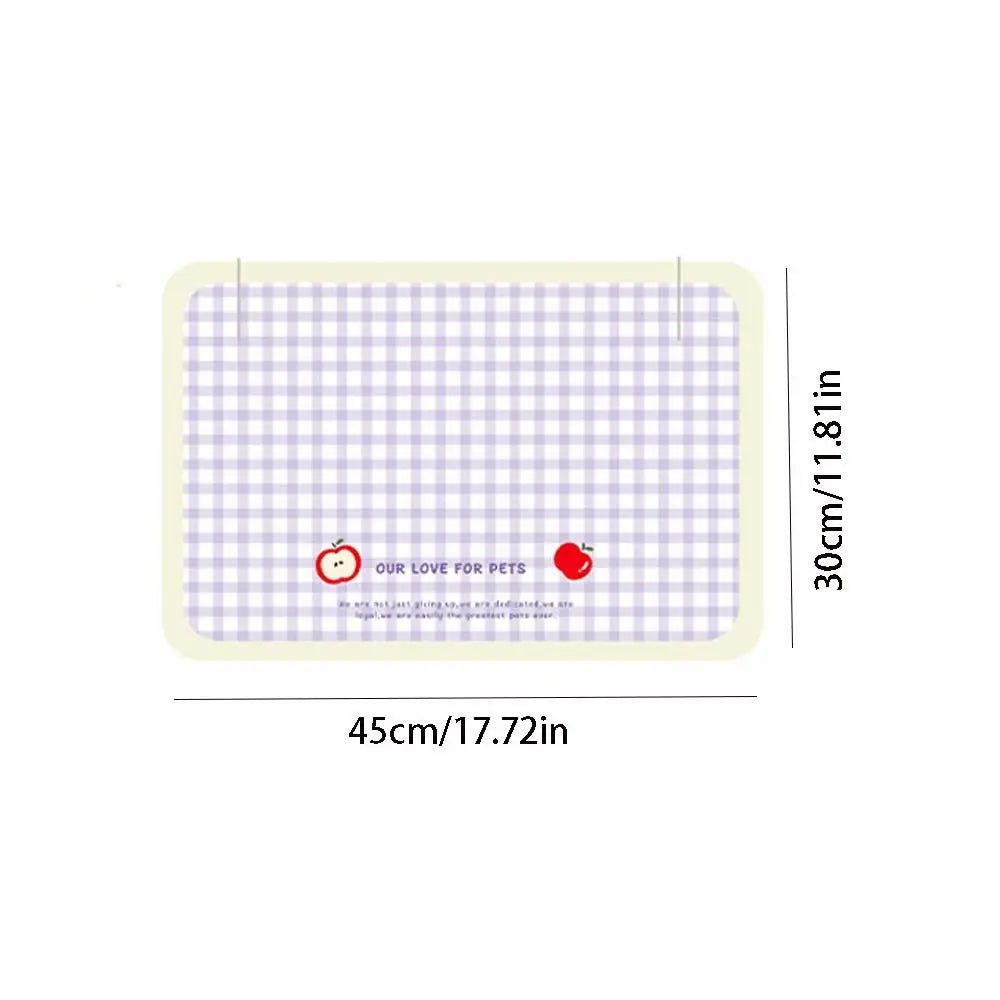 PU Leather Pet Feeding Mat – Waterproof, Oil-Resistant & Anti-Slip Placemat for Dogs & Cats