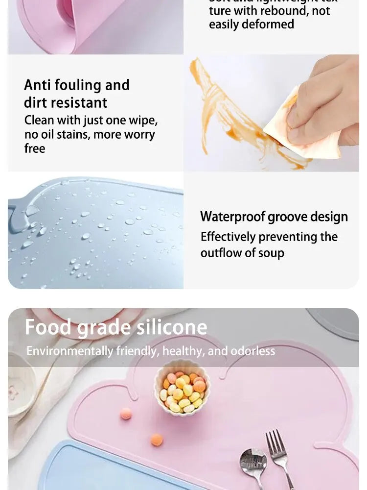 Silicone Pet Feeding Mat – Waterproof, Non-Slip Placemat for Dogs & Cats | Easy to Clean