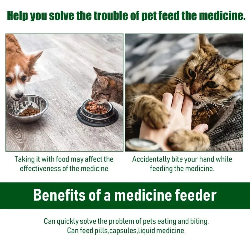 Pet Medicine Feeder – Pill & Liquid Dispenser Stick for Dogs & Cats | Easy Medication Care