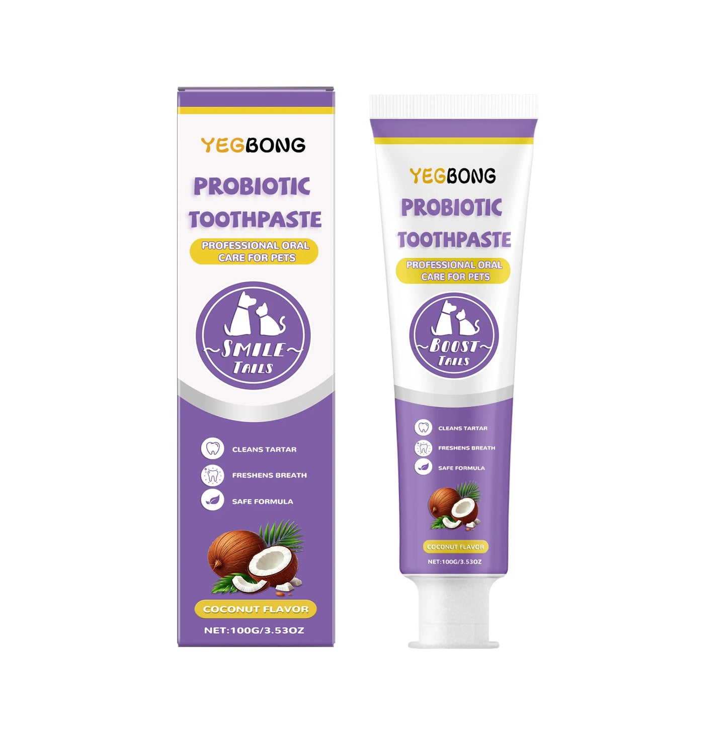 Probiotic Pet Toothpaste – Gentle Oral Care for Dogs & Cats | Plaque Removal & Fresh Breath