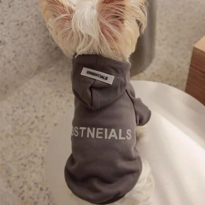 Pet Hoodie for Small Dogs – Warm Wool-Lined Sweatshirt for Autumn & Winter | Teddy, Schnauzer, Yorkshire