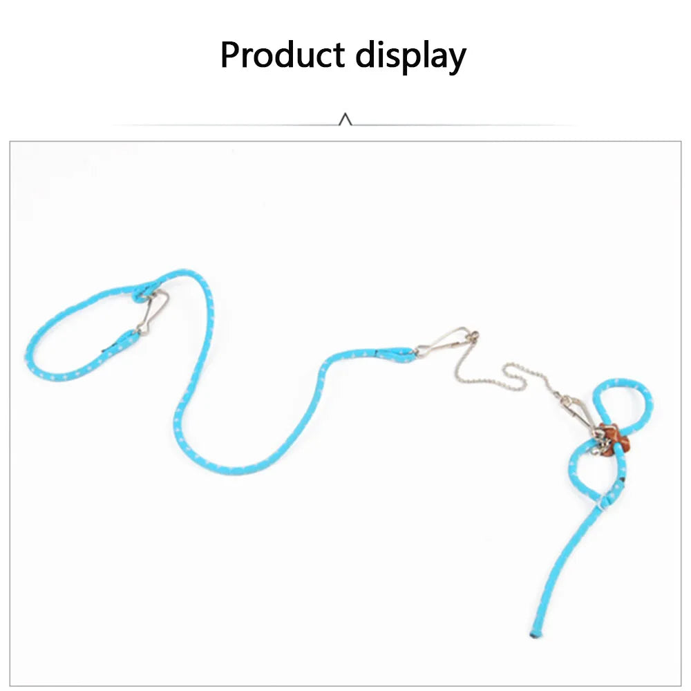 Adjustable Small Pet Harness & Leash Set – Soft Anti-Bite Walking Rope with Bell for Hamsters, Ferrets & Rats