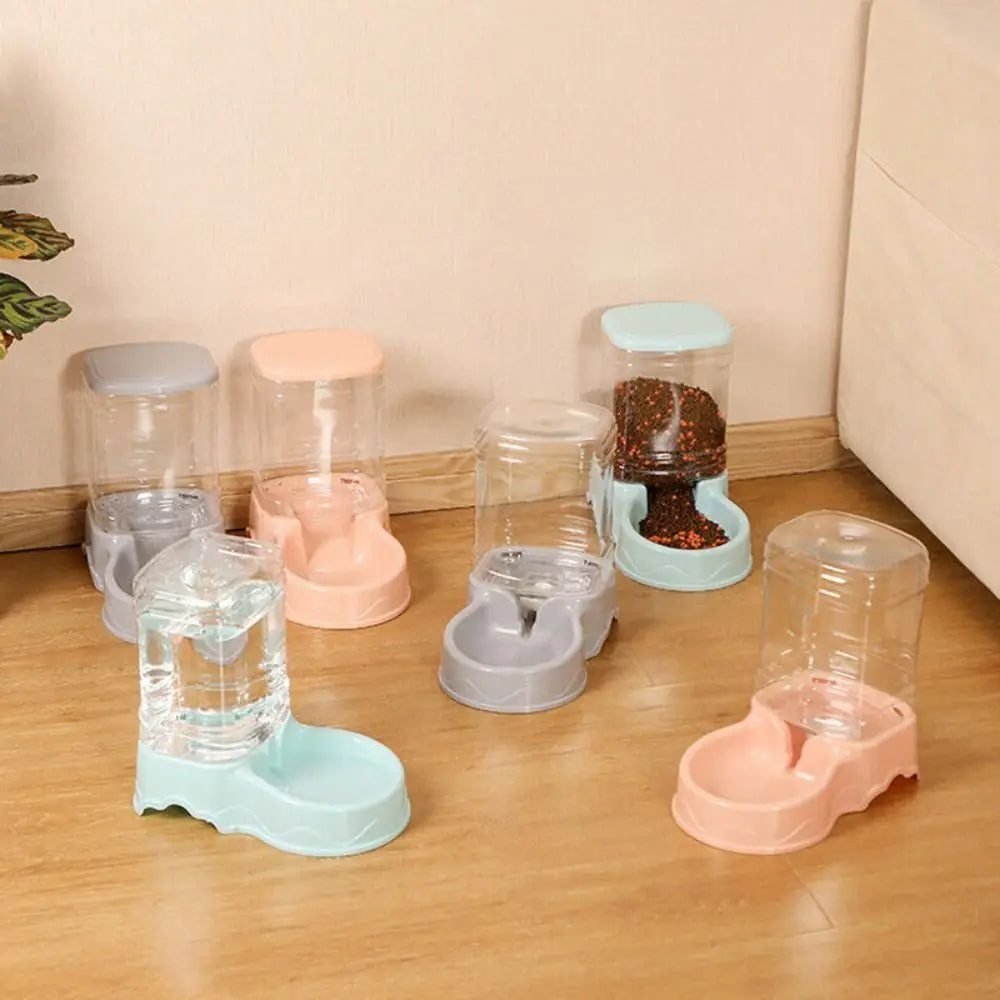 Automatic Pet Feeder & Water Dispenser – 3.8L Large Capacity Food & Drink Bowl for Cats & Dogs