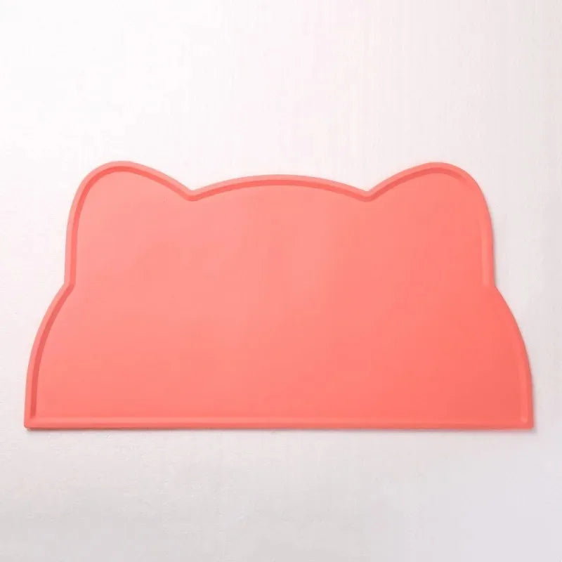 Silicone Pet Feeding Mat – Waterproof & Anti-Slip Food Bowl Placemat for Dogs & Cats