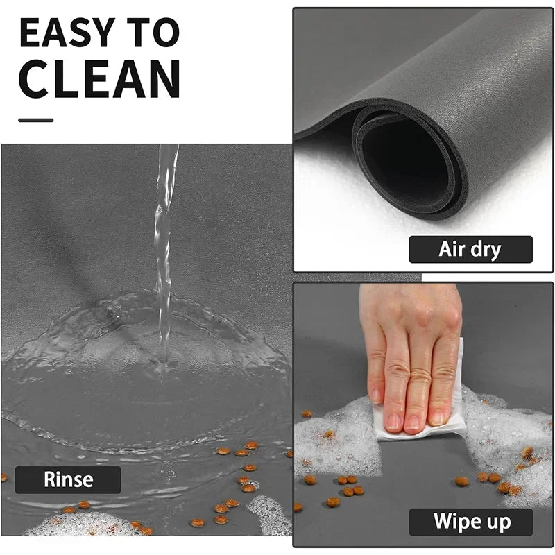 Absorbent Pet Feeding Mat – Quick-Dry Non-Slip Placemat for Dogs & Cats | Easy to Clean