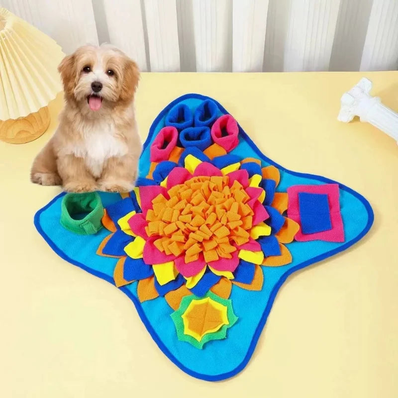 Pet Sniffing Training Mat – Interactive Slow Feeding Blanket for Dogs & Cats | Stress Relief & Educational Play