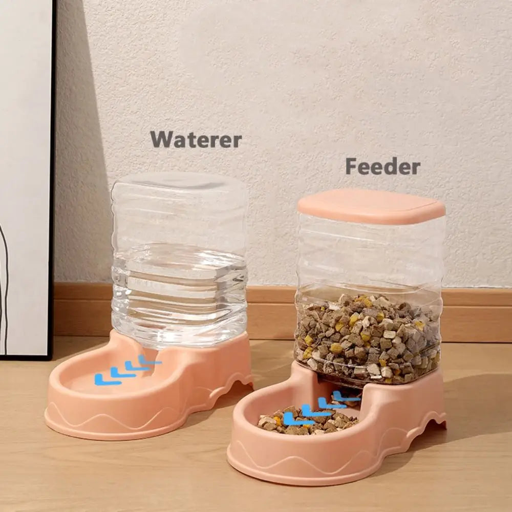 Automatic Pet Feeder & Water Dispenser – 3.8L Large Capacity Food & Drink Bowl for Cats & Dogs