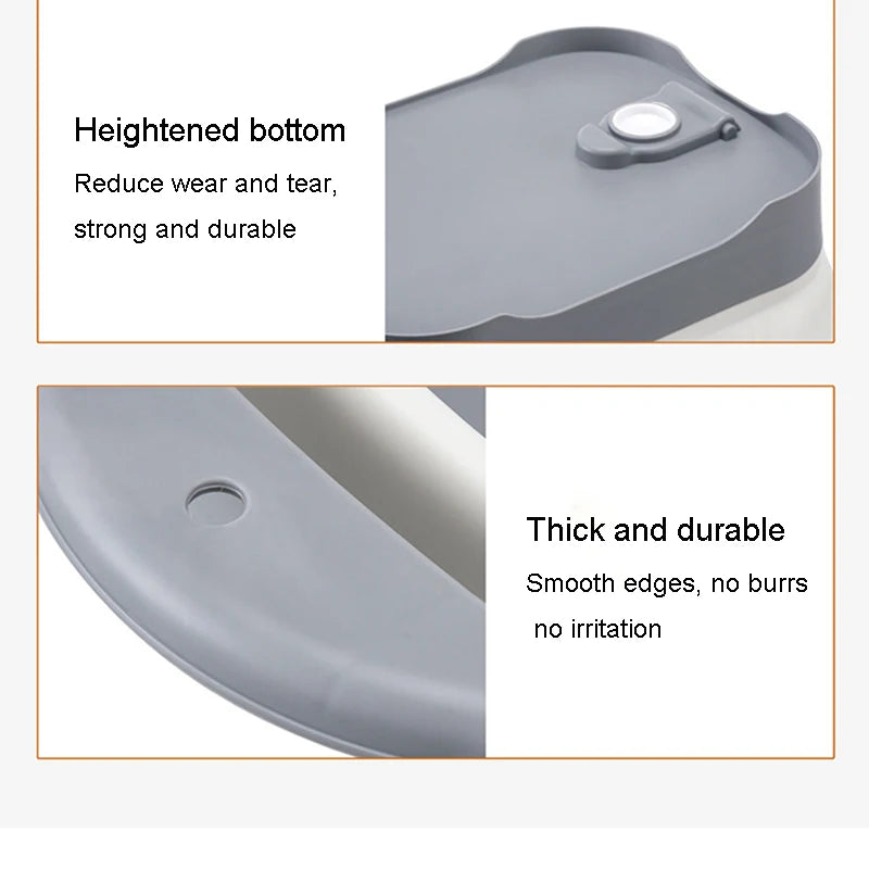 Foldable Pet Bathtub – Cat & Small Dog Washing Basin | Anti-Slip & Portable Bath Tub