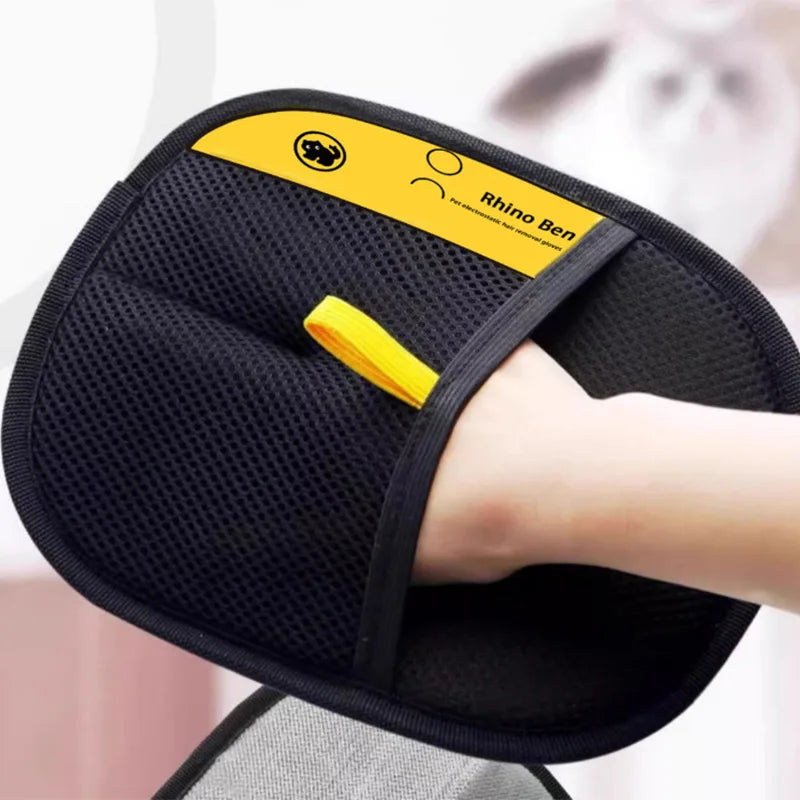Pet Hair Cleaning Gloves – Double-Sided Multi-Functional Grooming & Shedding Tool
