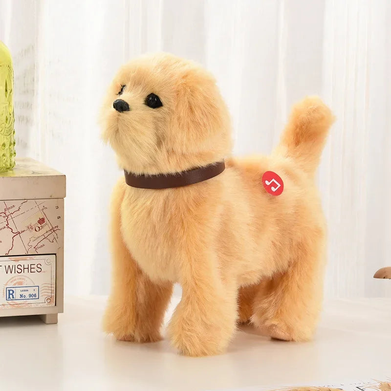 Simulation Electric Dog Toy – Voice Control Plush Robot Pet with Music & Walking Features