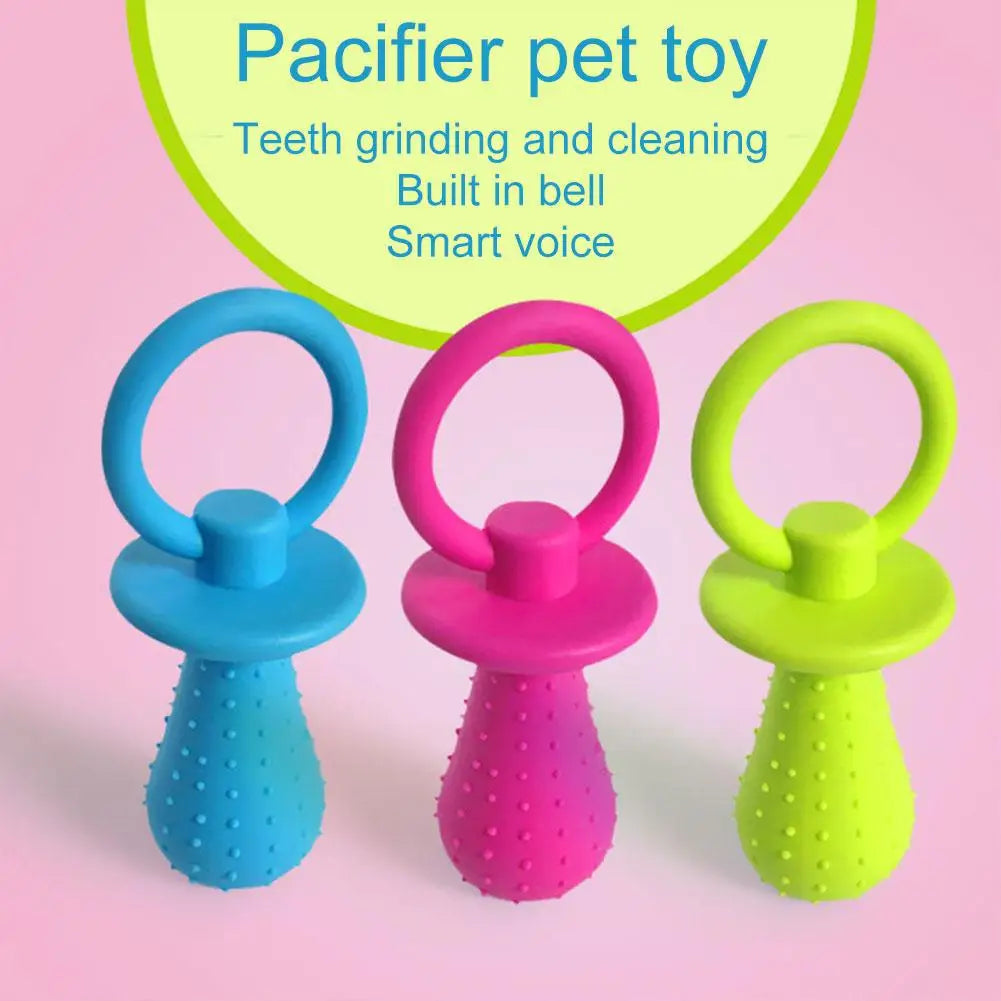 Rubber Bite-Resistant Chew Toy – Teeth Cleaning & Training Ball for Small Dogs & Puppies