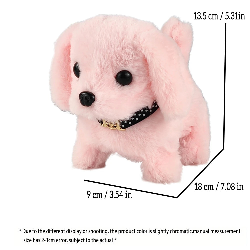 Interactive Plush Puppy – Battery-Operated Walking, Barking & Tail-Wagging Toy