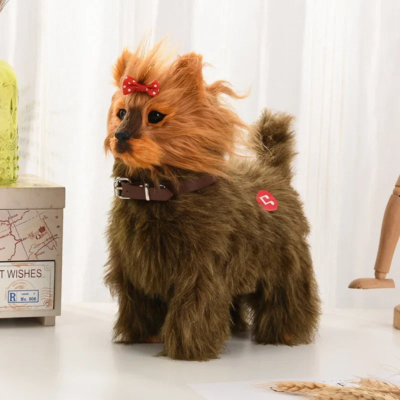 Simulation Electric Dog Toy – Voice Control Plush Robot Pet with Music & Walking Features